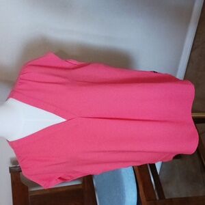 Banana Republic Vermillion Orange Cap Sleeve Blouse